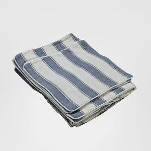 Slip Cover Only - Noosa Hamptons Ottoman Blue Sky Stripe by OneWorld Collection, a Sofas for sale on Style Sourcebook
