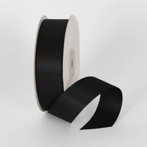 Black 25mm Double Sided Satin Ribbon 25 Yards - P123 by JMC FLORALS, a Plants for sale on Style Sourcebook