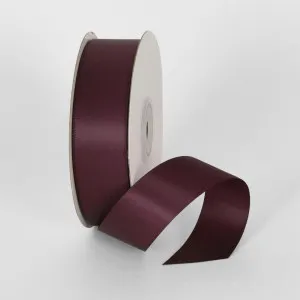Burgandy 22.86m - 25mm Double Sided Satin Ribbon P343 by JMC FLORALS, a Plants for sale on Style Sourcebook