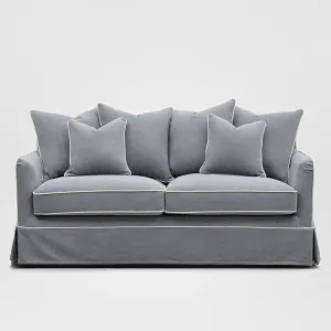 Noosa Hamptons 2 Seat Sofa Grey W/White Piping by OneWorld Collection, a Sofas for sale on Style Sourcebook