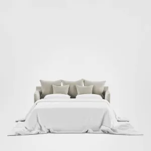 Noosa Hamptons 2.5 Seat Sofa Bed Natural W/White Piping by OneWorld Collection, a Sofas for sale on Style Sourcebook