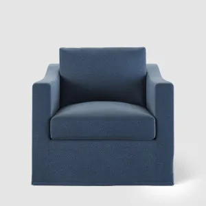Clovelly Hamptons Armchair Navy by OneWorld Collection, a Chairs for sale on Style Sourcebook