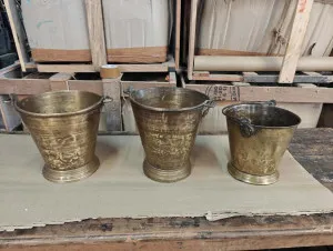 Decorative Brass Bucket by Florabelle Living, a Vases & Jars for sale on Style Sourcebook