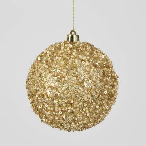 Gold Crush Bauble MED (Set of 4) by Vixen & Velvet, a Christmas for sale on Style Sourcebook