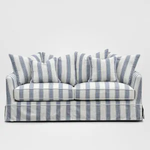 Noosa Hamptons 3 Seat Sofa Blue Sky Stripe by OneWorld Collection, a Sofas for sale on Style Sourcebook