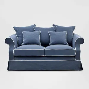 Avalon Hamptons 2 Seat Sofa Navy by OneWorld Collection, a Sofas for sale on Style Sourcebook