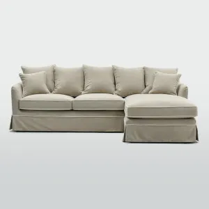 Noosa 3 Seater Right Chaise Sofa Natural by OneWorld Collection, a Sofas for sale on Style Sourcebook