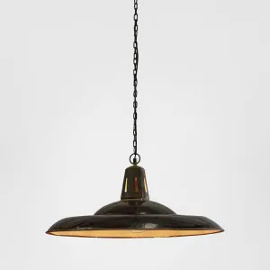 Zetland Ceiling Pendant Large Old Black by Zaffero, a Pendant Lighting for sale on Style Sourcebook