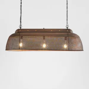 Riva Ceiling Pendant Long Antique Copper by Zaffero, a Pendant Lighting for sale on Style Sourcebook