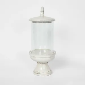 Nini Candle Holder with lid White Large by Florabelle Living, a Candle Holders for sale on Style Sourcebook