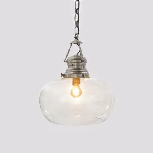 Paddington Ceiling Pendant Small Antique Silver by Emac & Lawton, a Pendant Lighting for sale on Style Sourcebook