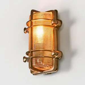 Harley Outdoor Wall Light Antique Brass by Emac & Lawton, a Wall Lighting for sale on Style Sourcebook
