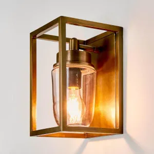 Wellington Outdoor Wall Light Brass by Emac & Lawton, a Wall Lighting for sale on Style Sourcebook