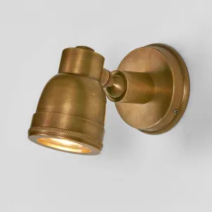 Pasco Outdoor Wall Light Antique Brass by Emac & Lawton, a Wall Lighting for sale on Style Sourcebook