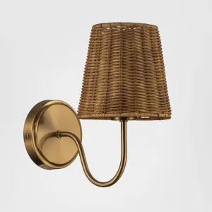 Athens Wall Light Antique Brass with Shade by Emac & Lawton, a Wall Lighting for sale on Style Sourcebook