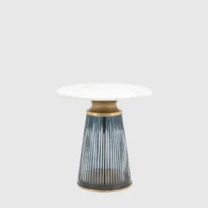 Seville Side Table Blue 460x460x460mm by Gallery Home, a Bedside Tables for sale on Style Sourcebook