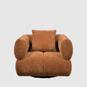 Piper Swivel Armchair Sienna Brown by MRD Home, a Chairs for sale on Style Sourcebook