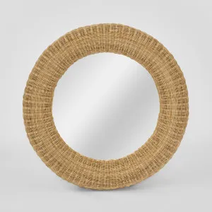 Long Island Mirror Round Rattan by OneWorld Collection, a Mirrors for sale on Style Sourcebook