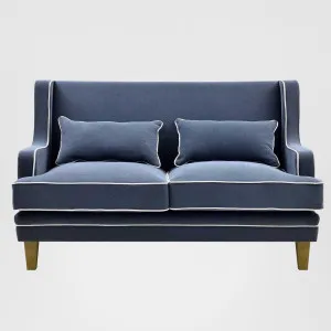 Bondi Hamptons 2.5 Seat Sofa Navy W/White Piping by OneWorld Collection, a Sofas for sale on Style Sourcebook