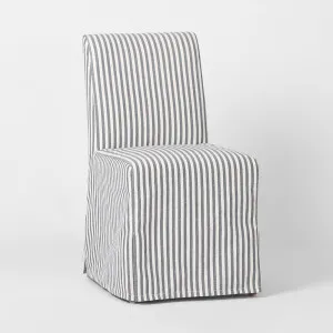 Slip Cover Only - Clifton Dining Chair Blue Stripe by OneWorld Collection, a Dining Chairs for sale on Style Sourcebook