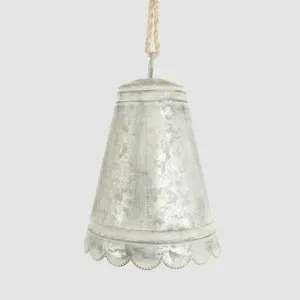 Anvers Scalloped Zinc Bell Large by PERFECT PIECES, a Christmas for sale on Style Sourcebook
