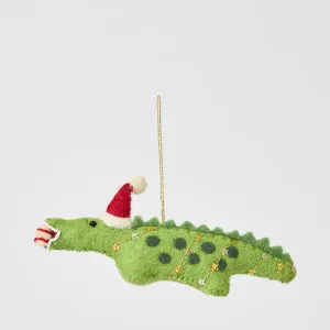 Felt Crocodile Hanging Decoration by Vixen & Velvet, a Christmas for sale on Style Sourcebook