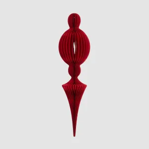 Paper Jousting Finial Decoration Red by Vixen & Velvet, a Christmas for sale on Style Sourcebook