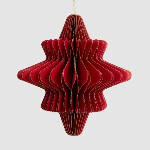 Paper Star Decoration Large Red by Vixen & Velvet, a Christmas for sale on Style Sourcebook