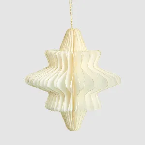 Paper Star Decoration Small White by Vixen & Velvet, a Christmas for sale on Style Sourcebook