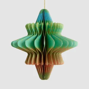 Paper Star Decoration Large Multi Colour by Vixen & Velvet, a Christmas for sale on Style Sourcebook