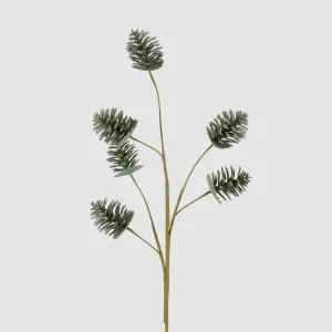 Glitter Pinecone Spray Green by Vixen & Velvet, a Christmas for sale on Style Sourcebook