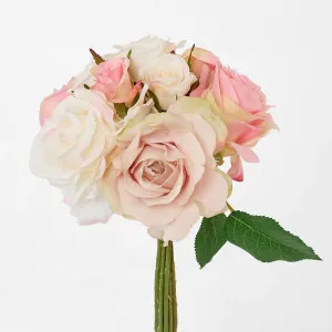 Rose Mix Bouquet 23cm Light Pink by Florabelle Living, a Plants for sale on Style Sourcebook