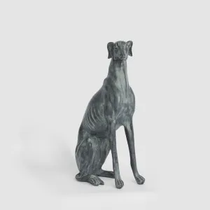 Lino 79cm Sitting Dog Black by Florabelle Living, a Statues & Ornaments for sale on Style Sourcebook