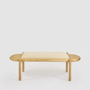 Coolum Bench with upholstered seat by Florabelle Living, a Ottomans for sale on Style Sourcebook