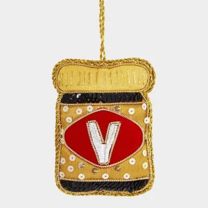 Vegemite Sequin Tree Decoration by Vixen & Velvet, a Christmas for sale on Style Sourcebook