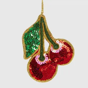 Cherrylicious Sequin Tree Decoration by Vixen & Velvet, a Christmas for sale on Style Sourcebook