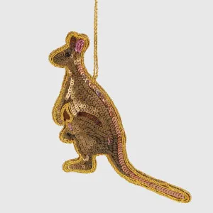 Kangaroo Hanging Tree Decoration by Vixen & Velvet, a Christmas for sale on Style Sourcebook