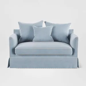 Noosa Hamptons 1.5 Seat Sofa Bed Blue Sky by OneWorld Collection, a Sofas for sale on Style Sourcebook