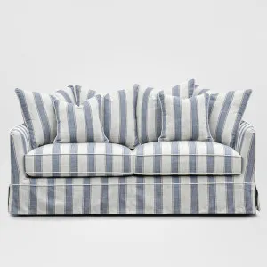 Noosa Hamptons 2.5 Seat Sofa Bed Blue Sky Stripe by OneWorld Collection, a Sofas for sale on Style Sourcebook