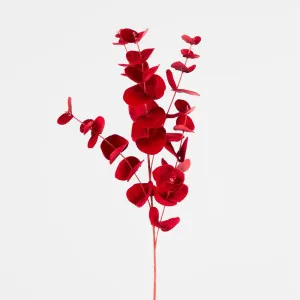 Luxe Velvet Eucalyptus Spray Red by Vixen & Velvet, a Christmas for sale on Style Sourcebook