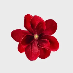 Luxe Velvet Clip On Magnolia Large Red by Vixen & Velvet, a Christmas for sale on Style Sourcebook