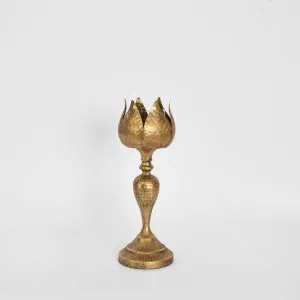 Pod Golden Candle Stand Small by Vixen & Velvet, a Christmas for sale on Style Sourcebook