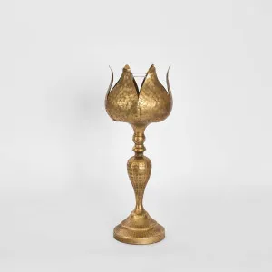 Pod Golden Candle Stand Large by Vixen & Velvet, a Christmas for sale on Style Sourcebook