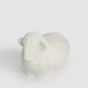Betty Concrete Lava Sheep White by Florabelle Living, a Statues & Ornaments for sale on Style Sourcebook