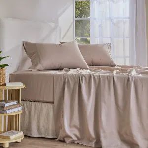 Habitat 375Tc Australian Cotton Sheet Set Latte by Habitat, a Sheets for sale on Style Sourcebook