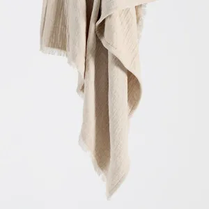 Muse Raya Chenille Gauze Reversible Throw Natural by Muse, a Throws for sale on Style Sourcebook
