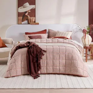 Habitat Austin Stripe Comforter Set Caramel by Habitat, a Quilts & Bedspreads for sale on Style Sourcebook