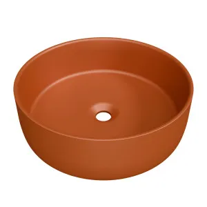 Allure Ceramic Basin 360mm Terracotta Matte by Timberline, a Basins for sale on Style Sourcebook