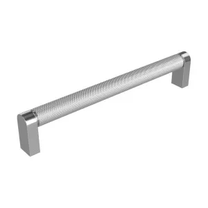 Knurled Bar 202mm Chrome Handle by Timberline, a Cabinet Hardware for sale on Style Sourcebook