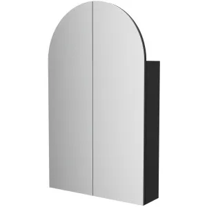 Church Shaving Cabinet 600mm Double Door, Black Satin by Timberline, a Shaving Cabinets for sale on Style Sourcebook